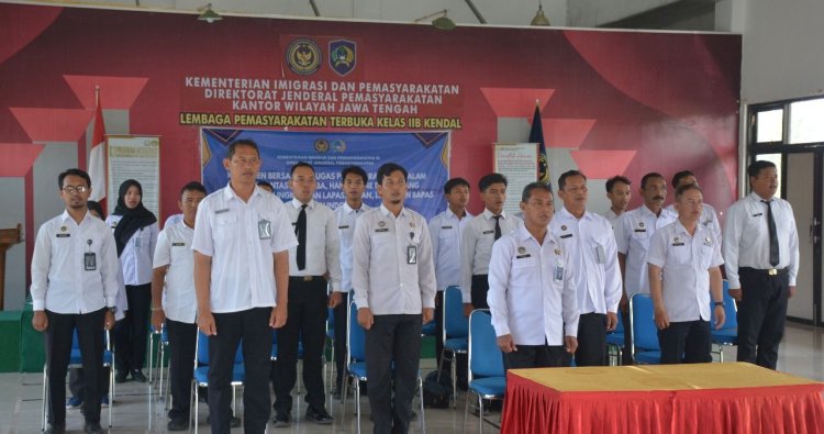 Wujudkan Lapas Bebas dari Narkoba, Lapas Terbuka Kendal Ikuti Penandatanganan Komitmen Bersama Secara Serentak